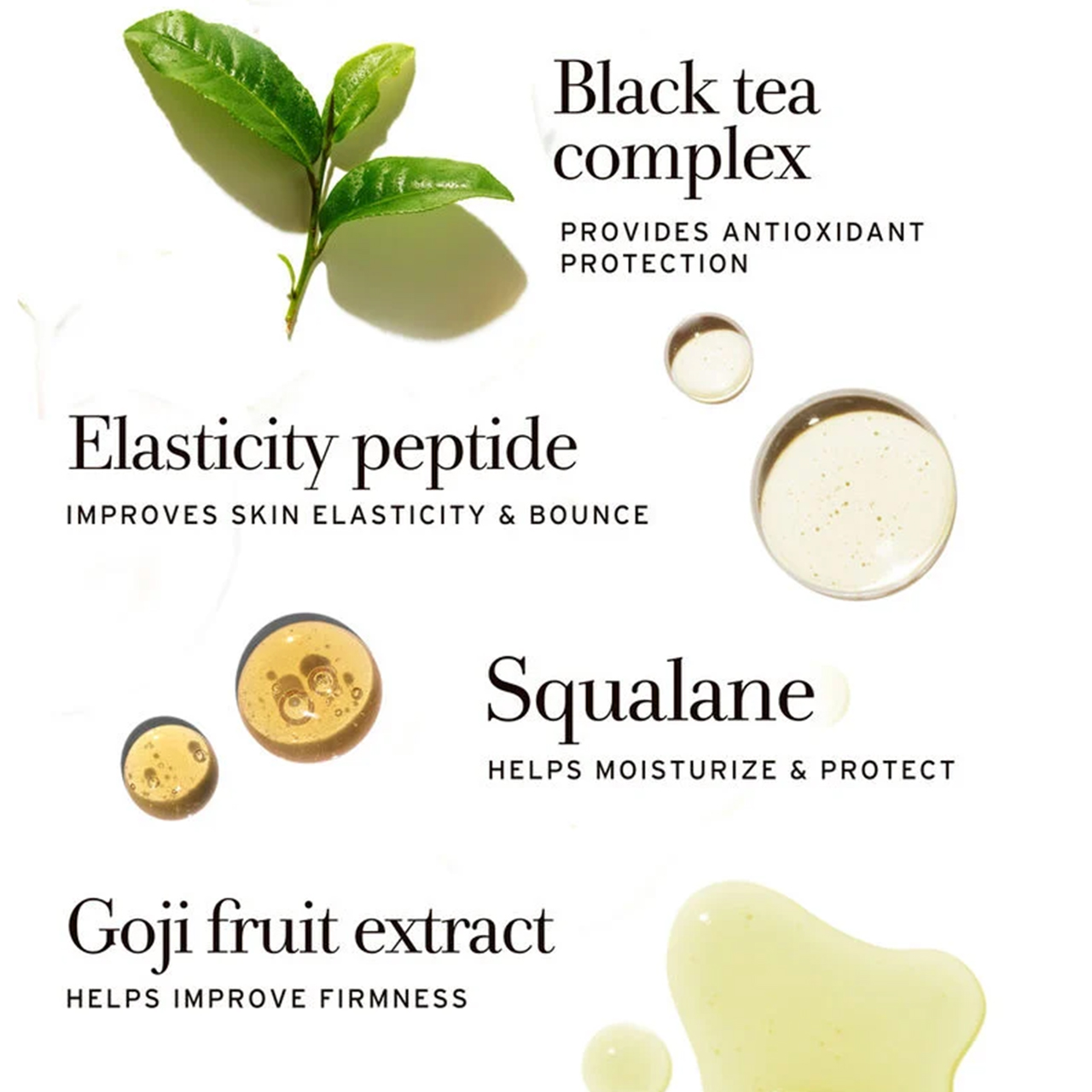 A visibly firming face and neck cream